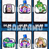 Clash Royale - Emote $5 pack (LOGIN METHOD) **Need Email & Verification Code to login**