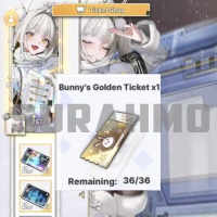 Goddess of Victory: NIKKE - Bunny's Golden Ticket x1 (LOGIN METHOD) **Need Account & Password to login**