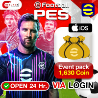 EFootball IOS - Event pack  1630 Coin ( 1 Time only) Top up via Konami Login BY INBLACKM OPEN 24/7
