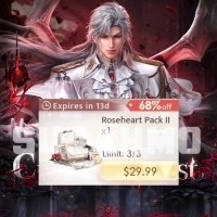 Love and Deepspace - Roseheart Pack II (LOGIN METHOD) **Need Account & Password to login**