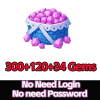 300+120+34 Gems（Via UID No Need Login/No need Password）