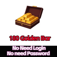180 Golden Bar+104 Gems（Via UID No Need Login/No need Password）