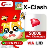 X-Clash - 20000 Red Diamonds 199.99$ Top up UID By Inblackm Open 24 hr.