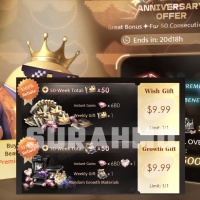 Love and Deepspace - ANNIVERSARY OFFER - Wish Gift & Growth Gift (LOGIN METHOD) **Need Account & Password to login**