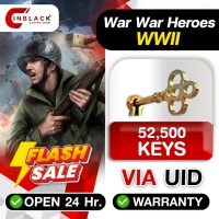 War War Heroes (VVVVH WW II) - 52500 Key via UID by Inblackm open 24 hr.