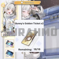 Goddess of Victory: NIKKE - Bunny's Golden Ticket x2 (LOGIN METHOD) **Need Account & Password to login**