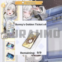 Goddess of Victory: NIKKE - Bunny's Golden Ticket x4 (LOGIN METHOD) **Need Account & Password to login**