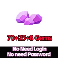 70+25+8 Gems （Via UID No Need Login/No need Password）