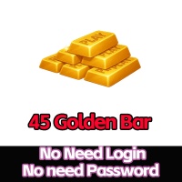 45 Golden Bar+28 Gems（Via UID No Need Login/No need Password）