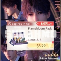 Love and Deepspace - Flameboom Pack III (LOGIN METHOD) **Need Account & Password to login**