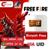 Free Fire (EU , MENA , CIS) - Booyah Pass Top up UID By Inblackm Open 24 hr.
