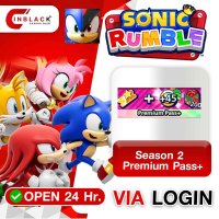 Sonic Rumble (GL)  - Season 2 Premium Pass+ 19.99$ Top up Via Login by Inblackm open 24 hr.