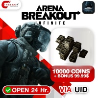 Arena Breakout: Infinite (GL) - 10000 Coins + 800 99.99$ Top up UID By Inblack Open 24 hr.