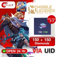 Mobile Legends: Bang Bang (Philippines) - 150 + 150 (Frist Time X 2) Top up UID By inblack Open 24 hr.