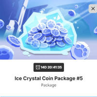 Ice Crystal Coin Package #5（Via UID No Need Login/No need Password）