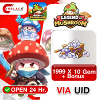 Legend of Mushroom : SEA 1999 X 10 Gem + Bonus Items 199.99$ Top up UID by Inblackm open 24 hr.