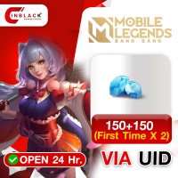 Mobile Legends: Bang Bang (Malaysia) - 150+150 Diamond (First Time X 2) Top up UID By Inblackm Open 24 hr.