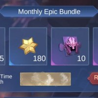 SPECIAL BUNDLE : Monthly Epic Bundle MLBB (Get 275 Diamonds and 180 Crystal Aurora)
