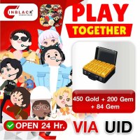 Play Together (GL) - 450 Gold + 284 Gem Top up UID By Inblackm Open 24 hr.
