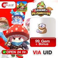 Legend of Mushroom : SEA 99 Gem + Bonus Items 0.99$ Top up UID by Inblackm open 24 hr.