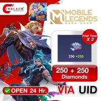 Mobile Legends: Bang Bang (Philippines) - 250 + 250 (Frist Time X 2) Top up UID By inblack Open 24 hr.