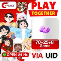 Play Together (GL) - 70 + 33 Gems Top up UID By Inblackm Open 24 hr.