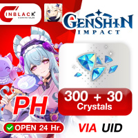 Genshin Impact (PH) - 300 + 30 Crystal Top up UID By Inblackm Open 24 hr.