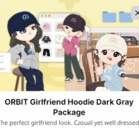 ORBIT Girlfriend Hoodie Dark Gray Package（Via UID No Need Login/No need Password）