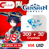 Genshin Impact (US) - 300 + 30 Crystal Top up UID By Inblackm Open 24 hr.
