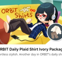ORBIT Daily Plaid Shirt Ivory Package（Via UID No Need Login/No need Password）
