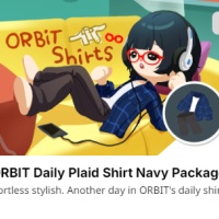 ORBIT Daily Plaid Shirt Navy Package（Via UID No Need Login/No need Password）