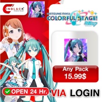 Hatsune Miku: Colorful Stage (GL) - Any Pack 15.99$ Top up Via Login By Inblack Open 24 hr.
