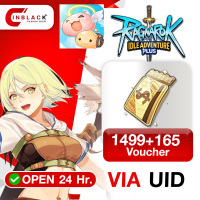 Ragnarok Idle Adventure Plus - 1499+165 Voucher Top up UID By Inblackm Open 24 hr.