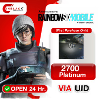 Rainbow Six Mobile (GL) - 2700 Platinum (First Purchase Only) 19.99$ Top up UID By Inblackm Open 24 hr.