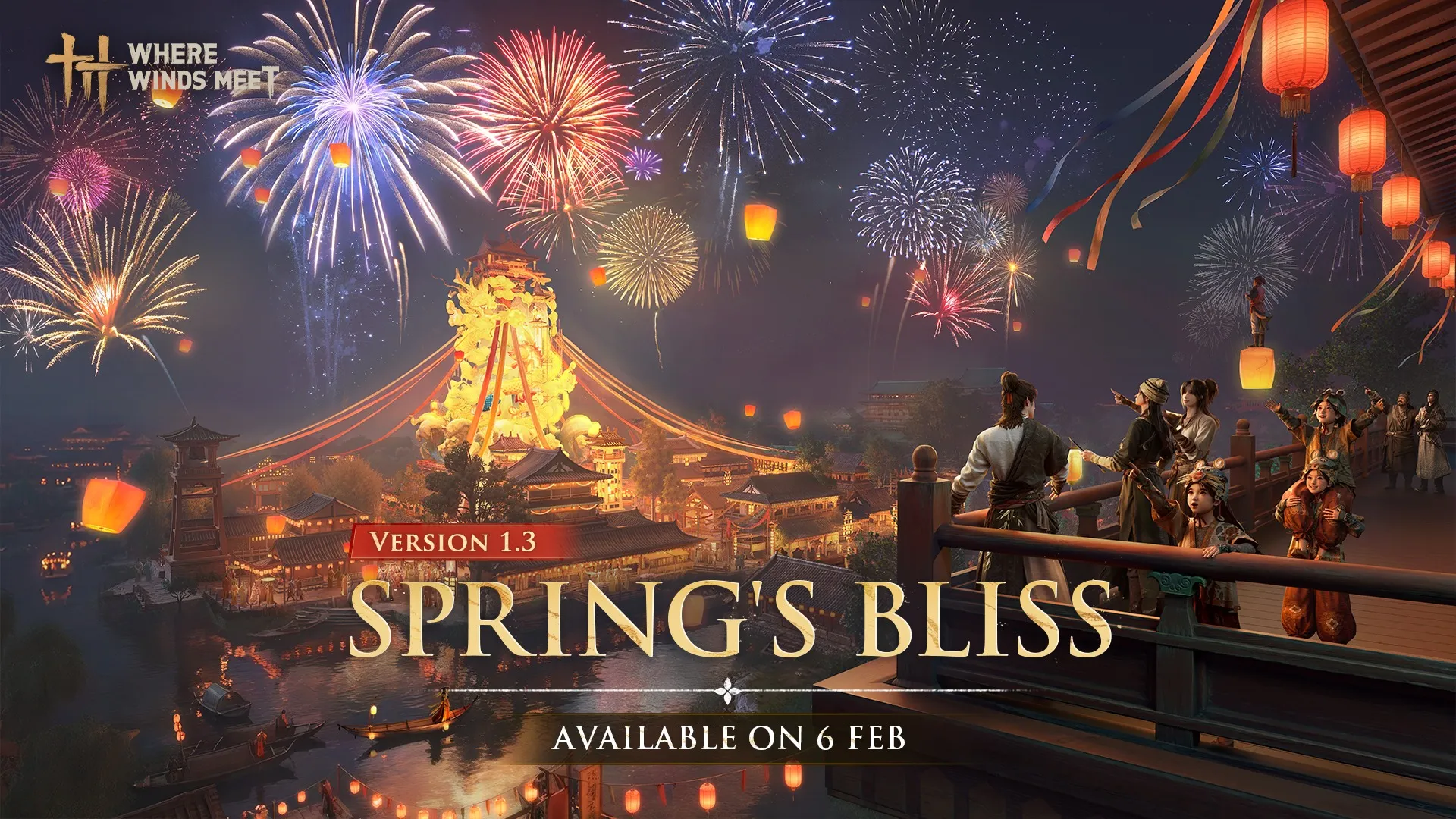 Where Winds Meet 1.3 Update: Spring Bliss Roadmap & Feb 6 Release Date