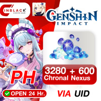 Genshin Impact (PH) - 3280 + 600 Chronal Nexus Top up UID By Inblackm Open 24 hr.