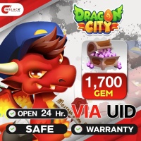 Dragon City - 1700 GEM Top up User ID by Inblackm Open 24 hr.