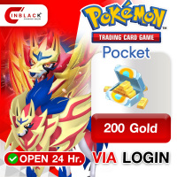 Pokemon TCG Pocket - 200 Gold / 50 Unpaid Gold 39.99$ Top Up Via Login By Inblackm open 24 hr.