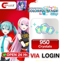 Hatsune Miku: Colorful Stage (GL) - 950 Crystals 7.99$ Top up Via Login By Inblack Open 24 hr.