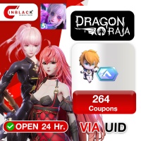 Dragon Raja SEA - 264 Coupons Top up UID By Inblack Open 24 hr.