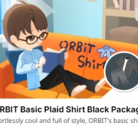 ORBIT Basic Plaid Shirt Black Package（Via UID No Need Login/No need Password）