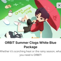 ORBIT Summer Clogs White Blue Package（Via UID No Need Login/No need Password）