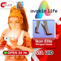 Avakin Life - Ikon Elite Ruby Red Winged Heels Top up Via Web Shop By Inblackm Open 24 hr.