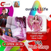 Avakin Life - Cloud nine Cupid's Heart Glow Outfit Top up Via Web Shop By Inblackm Open 24 hr.