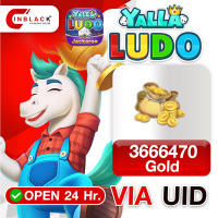 Yalla Ludo (GL) - 3666470 Gold (24.99USD) Top up UID By Inblackm Open 24 hr.