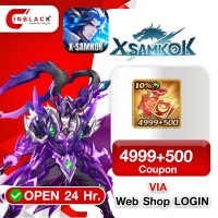 X-Samkok (GL) - 4999+500 Coupon 49.99$ Top Up Web Shop LOGIN By Inblackm Open 24 hr.