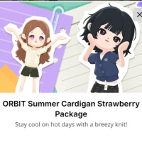 ORBIT Summer Cardigan Strawberry Package（Via UID No Need Login/No need Password）