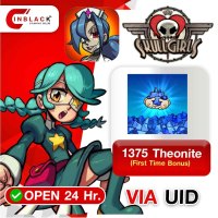 Skullgirls: Fighting RPG - 1375 Theonite (First Time Bonus) Top up UID By Inblackm Open 24 hr.