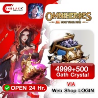 Omniheroes (GL) - 4999+500 Oath Crystal 49.99$ Top up Web Shop LOGIN By Inblackm Open 24 hr.