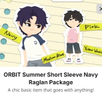 ORBIT Summer Short Sleeve Navy Raglan Package（Via UID No Need Login/No need Password）